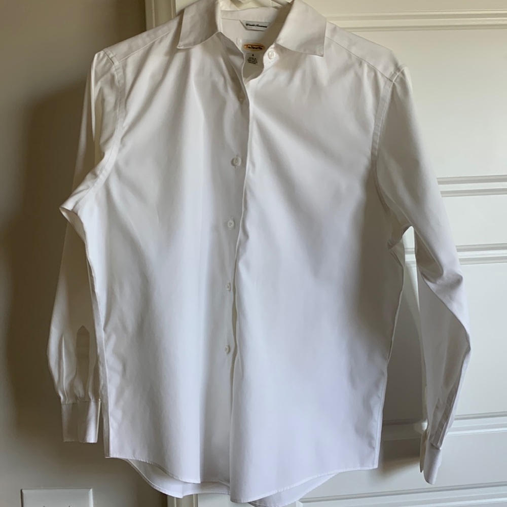 Talbots White Button Down Shirt